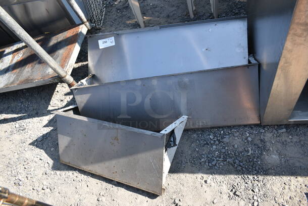 3 Stainless Steel Wall Mount Shelves. 3 Times Your Bid! - Image 1 of 4