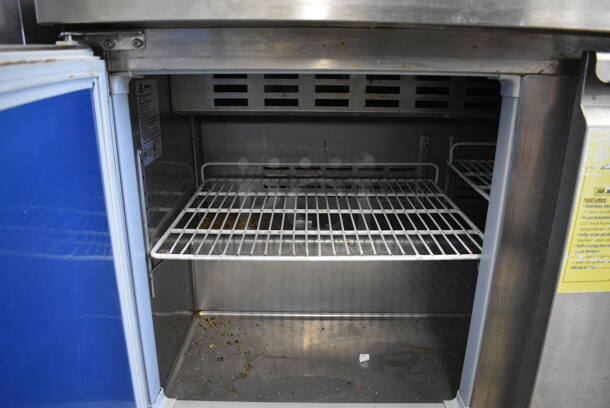 Ascend JSP-4812 Stainless Steel Commercial Sandwich Salad Prep Table Bain Marie on Commercial Casters. 115 Volts, 1 Phase. 48x30x44. Tested and Working! - Image 6 of 7