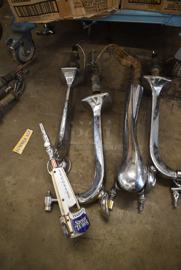 8 Stainless Steel Single Tap Beer Towers. Comes w/ Blue Moon and Samuel Adams Handle. 8 Times Your Bid! - Image 4 of 5
