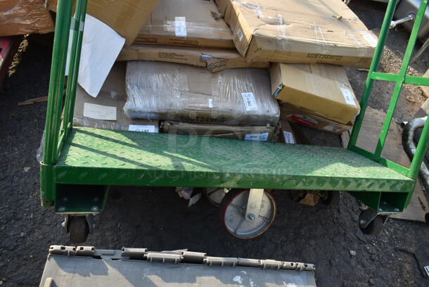 Green Metal U Boat on Commercial Casters.  - Image 5 of 5