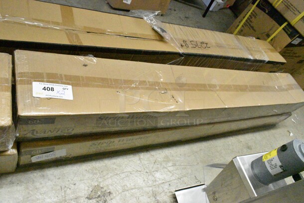 2 BRAND NEW IN BOX! Avantco 177SW60INCP Stainless Steel Commercial 60" High Wattage Strip Warmer with Infinite Controls. 120 Volts, 1 Phase. 2 Times Your Bid!  - Image 2 of 4