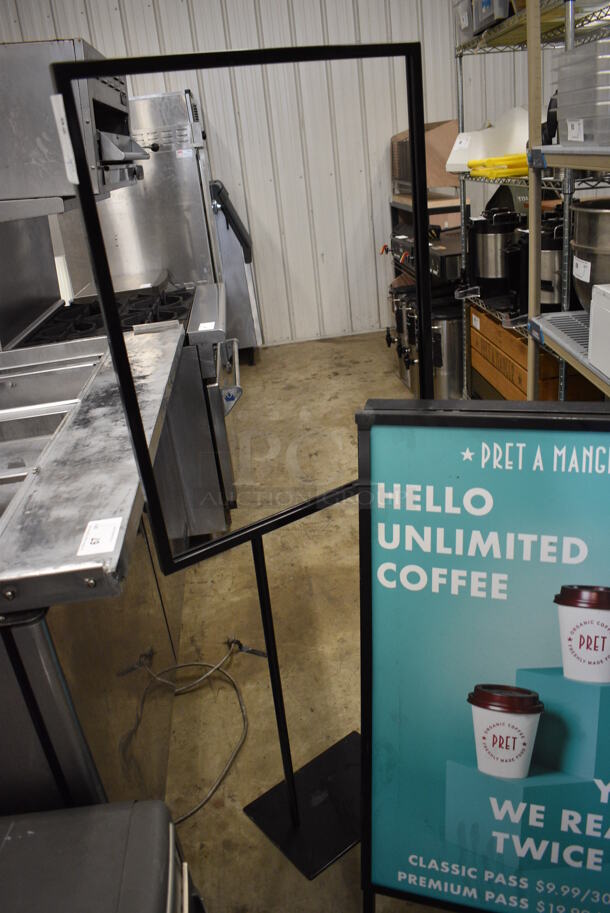 2 Various Signs; A Frame Sidewalk Sign and Sign Frame. 24x3x40, 23x10x60. 2 Times Your Bid! - Image 3 of 3