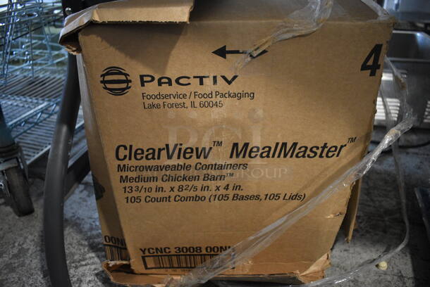 BRAND NEW Box of Clear Plastic Lids - Image 3 of 3