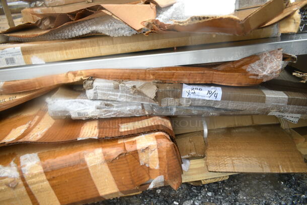 2 BRAND NEW SCRATCH AND DENT! Items Including Lavex 257UB1648SF Universal Removable Steel Shelf for 16" x 48" U-Boat Utility Carts. 2 Times Your Bid! May Be Missing Pieces.  - Image 4 of 4