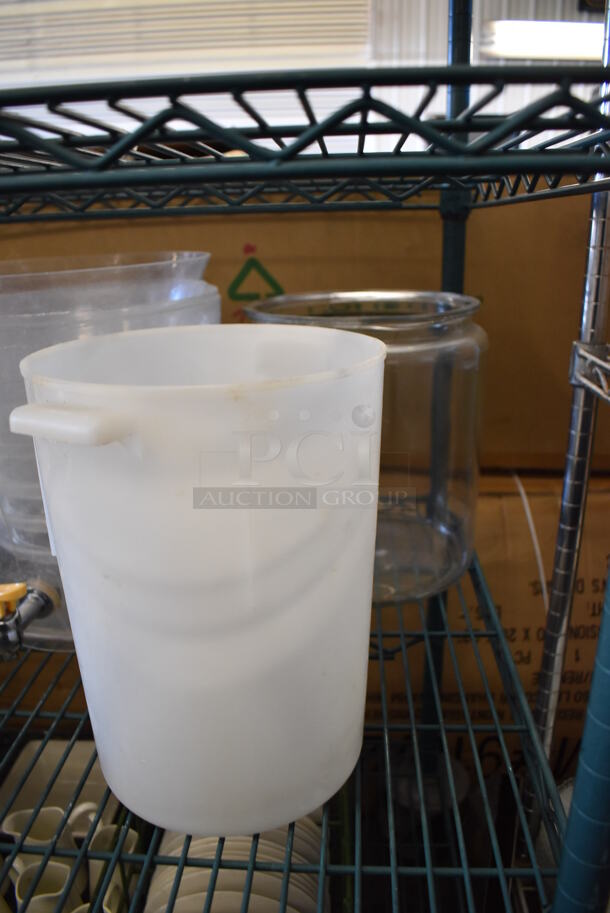 ALL ONE MONEY! Tier Lot of Various Items Including Metal Dishes, Ceramic Pitchers and Poly Bin - Image 5 of 10