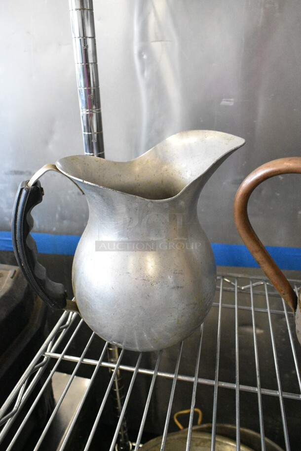 6 Various Pitchers Including Metal and Ceramic. 6 Times Your Bid!  - Image 8 of 10