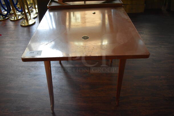 4 Brown Tables. 31.5x31.5x29.5. 4 Times Your Bid! (lounge) - Image 1 of 4