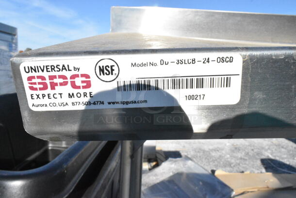 Stainless Steel Table w/ 2 Over Shelves. - Image 2 of 2
