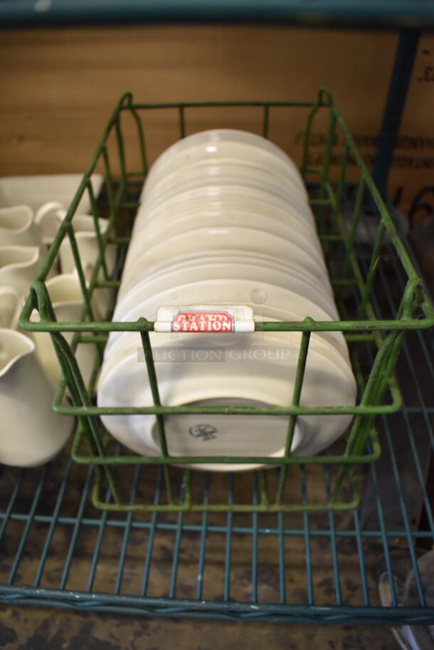 ALL ONE MONEY! Tier Lot of Various Items Including Ceramic Plates and Glass Plates - Image 4 of 8