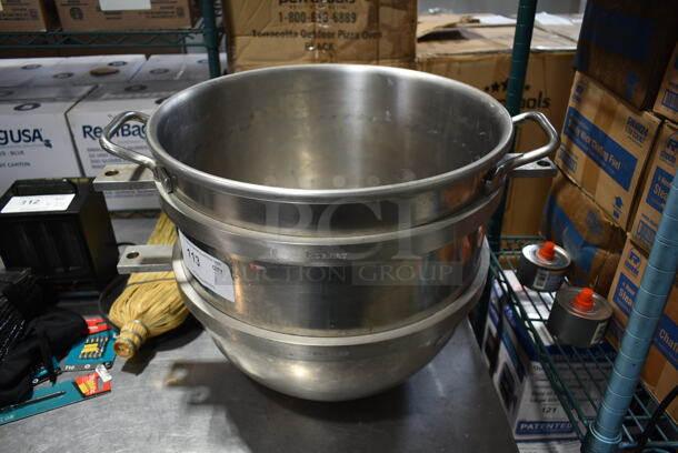 Hobart Legacy HL640 Stainless Steel Commercial 40 Quart Mixing Bowl. 