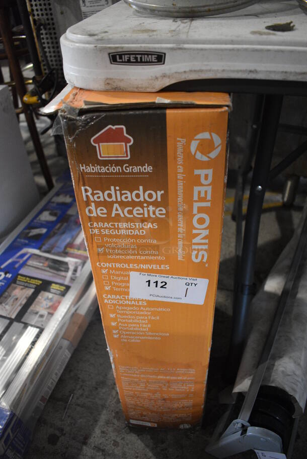 BRAND NEW IN BOX! Pelonis White Metal Radiator.  - Image 3 of 3