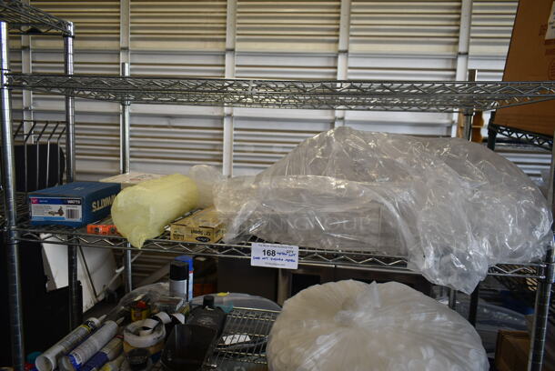 ALL ONE MONEY! Lot of Various Items on Shelving Unit Including Poly Lids. Does Not Include Shelving Unit.  - Image 3 of 7