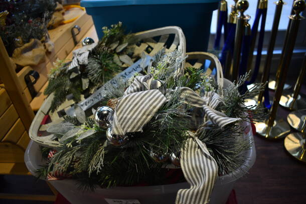 ALL ONE MONEY! Lot of 6 Bins of Various Decorations Including Christmas. (lounge) - Image 3 of 6