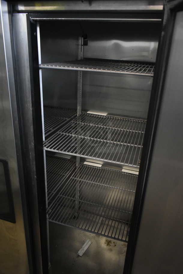 2015 True T-35 Stainless Steel Commercial 2 Door Reach In Cooler w/ Poly Coated Racks on Commercial Casters. 115 Volts, 1 Phase. Tested and Working! - Image 7 of 7
