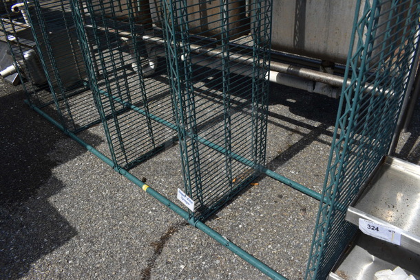 Metro Green Finish 5 Tier Shelving Unit. BUYER MUST DISMANTLE. PCI CANNOT DISMANTLE FOR SHIPPING. PLEASE CONSIDER FREIGHT CHARGES. 48x18x87 - Image 3 of 4