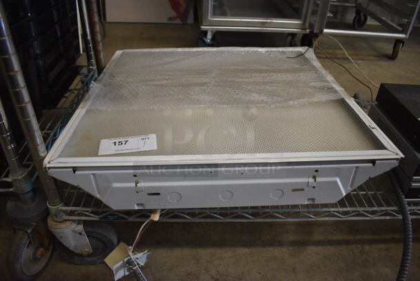 White Metal Light Fixture. 24x24x4 - Image 3 of 3