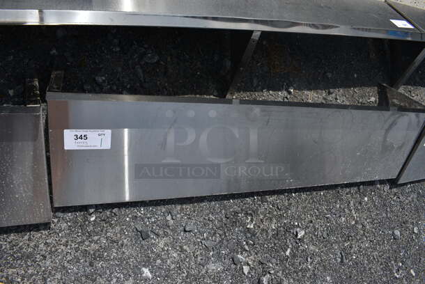Stainless Steel Shelf w/ Wall Mount Brackets. 48x12x12 - Image 3 of 3