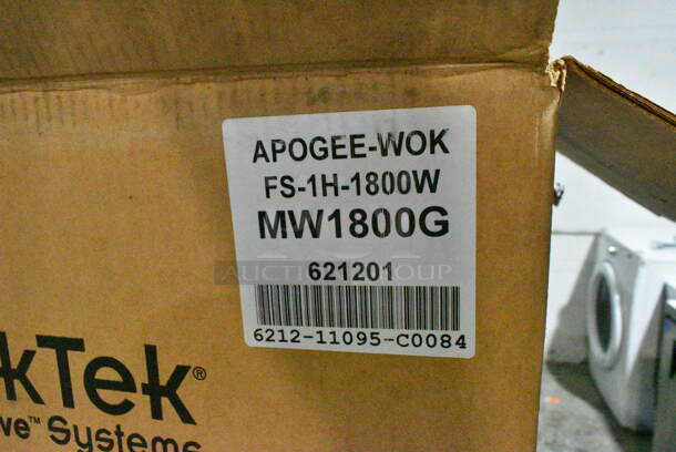 BRAND NEW! CookTek MW1800G Countertop Commercial Wok Induction Cooktop w/ Burner.  - Image 4 of 4