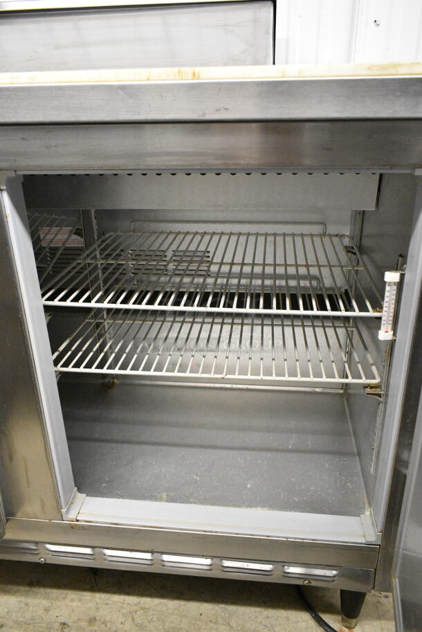 Beverage Air SP48-10 Stainless Steel Commercial Sandwich Salad Prep Table Bain Marie Mega Top. 115 Volts, 1 Phase. Tested and Powers On But Does Not Get Cold - Image 5 of 6