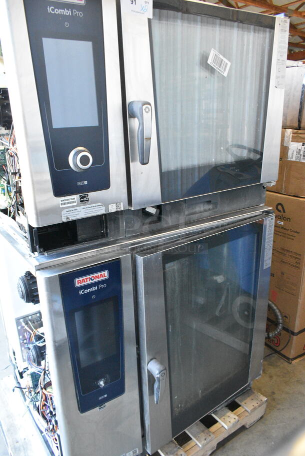 2 2020 Rational LM100CE.AXXXX/LM100EE.AXXXX Stainless Steel Commercial Electric Powered iCombi Pro Combi Convection Oven. 440/480 Volts. 2 Times Your Bid! - Image 1 of 6