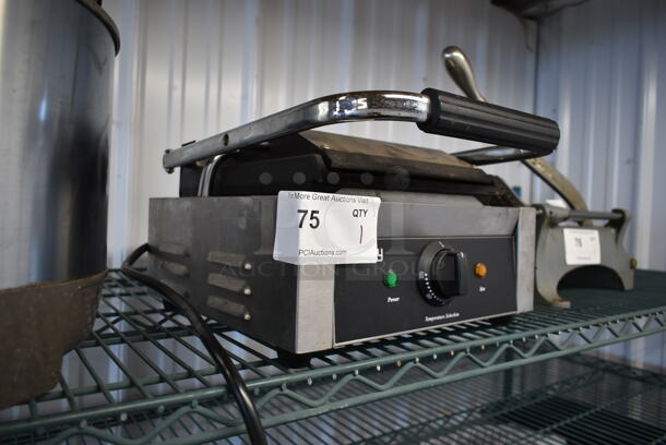 Galaxy P60S Stainless Steel Commercial Countertop Panini Press. 120 Volts, 1 Phase. Tested and Working!  - Image 2 of 6