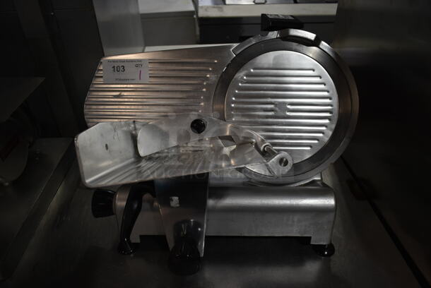Adcraft SL300ES Stainless Steel Countertop Meat Slicer. 120 Volts, 1 Phase. Tested and Working!