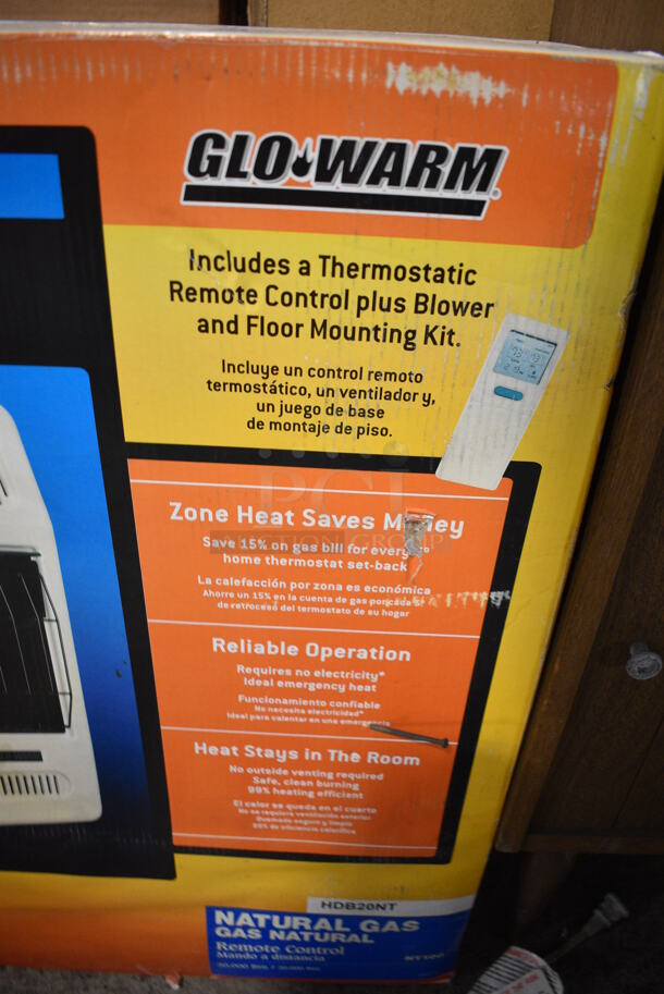 BRAND NEW IN BOX! Glo Warm Blue Flame Vent Free Gas Space Heater - Image 3 of 4