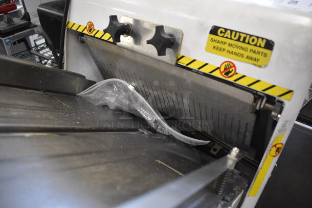 Oliver 797-32-NC Metal Commercial Floor Style Bread Loaf Slicer on Commercial Casters. 115 Volts, 1 Phase. 20x46x57. Tested and Working! - Image 5 of 8