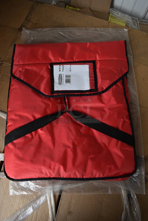 2 BRAND NEW! Rubbermaid 9F37-00 Red Poly Insulated Pizza Delivery Food Bags. 20.5x22x8.5. 2 Times Your Bid!