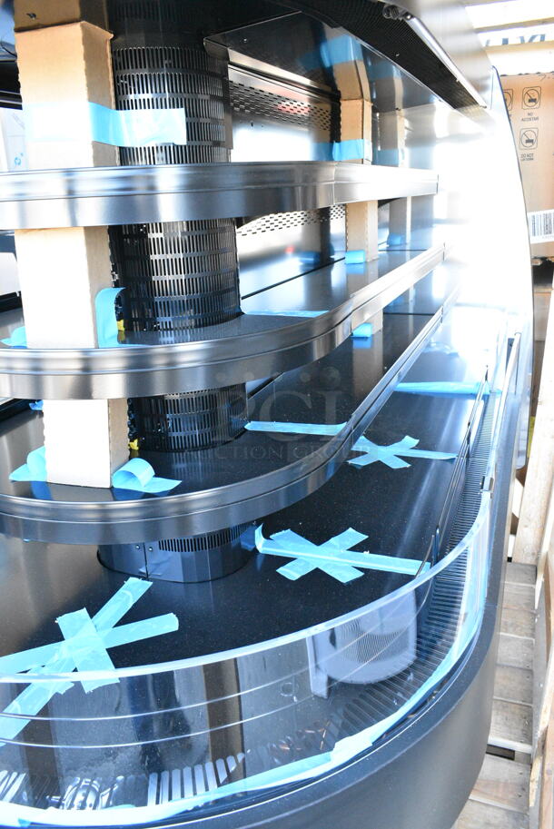 BRAND NEW IN CRATE! Structural Concepts FSE663R Metal Commercial Self Service End Cap Open Grab N Go Merchandiser. 208/240 Volts, 1 Phase.  - Image 5 of 7