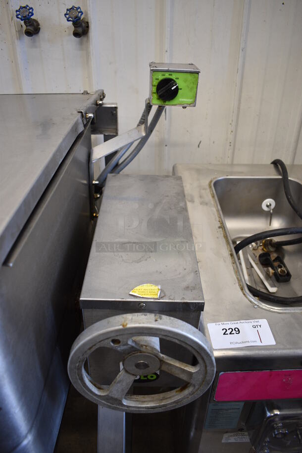 Lolo Stainless Steel Commercial Floor Style Natural Gas Powered Manual Tilting Braising Pan. 50x35x42 - Image 4 of 6