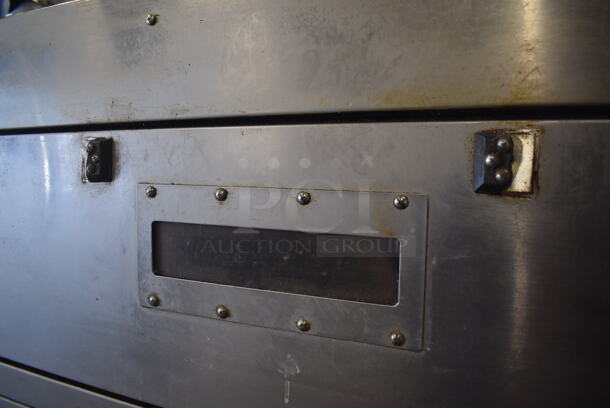 3 Stainless Steel Single Deck Electric Powered Bakery Pizza Ovens on Metal Legs. 220 Volts. 56x39x65. 3 Times Your Bid! - Image 5 of 10