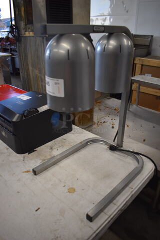 Nemco 600A-2 Metal Commercial Countertop 2 Head Warming Lamp. 120 Volts, 1 Phase. 14x22x24. Tested and Working!