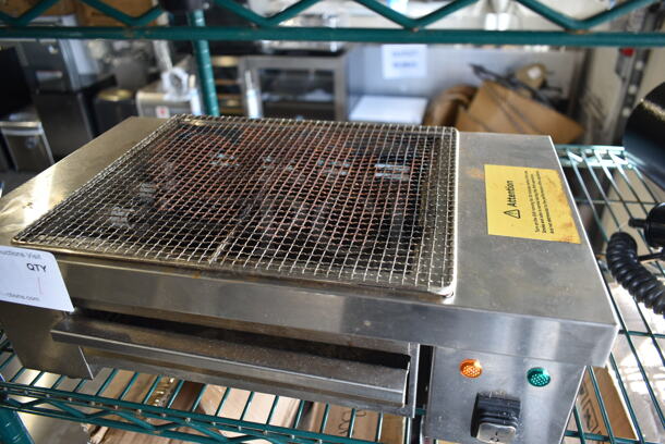2023 Hoocoo IBG-18 Stainless Steel Commercial Countertop Electric Powered Barbecue BBQ Grill. 110 Volts, 1 Phase. Tested and Working! - Image 4 of 5