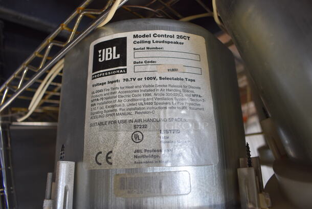 8 JBL 26CT Metal Speakers. 10x10x8. 8 Times Your Bid! - Image 5 of 5