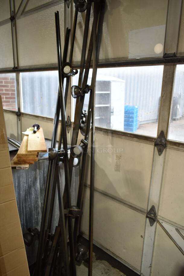 10 Track Lights on Metal Poles. 10 Times Your Bid! - Image 1 of 7