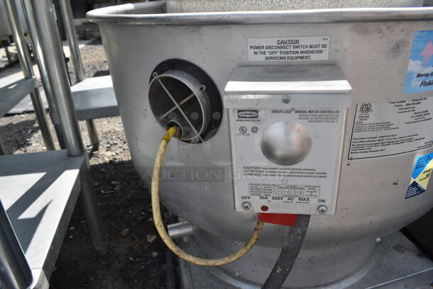 2020 FloAire Model DU50H Metal Commercial Rooftop Mushroom Exhaust Fan. 115 Volts, 1 Phase. 32x32x32 - Image 4 of 8
