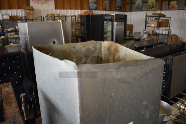 ALL ONE MONEY! Lot of 2 Metal Chutes! 24.5x24.5x71, 18x18x64.5 - Image 2 of 5