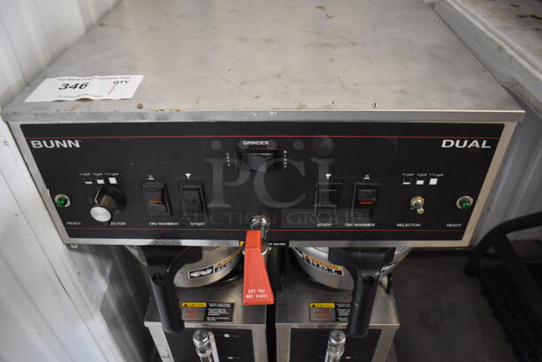 Bunn DUAL D Stainless Steel Commercial Countertop Coffee Machine w/ Hot Water Dispenser, 2 Metal Brew Baskets and Metal Satellite Servers. 120/240 Volts, 1 Phase. 18x24x29.5 - Image 4 of 5