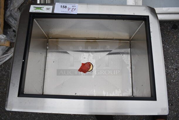 BRAND NEW SCRATCH AND DENT! Regency 600DIIB1824 18" x 24" Stainless Steel Drop-In Ice Bin - Image 4 of 6