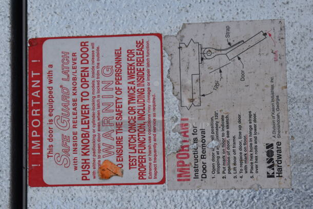 CrownTonka Metal Walk In Door w/ Frame. 45x3.5x84 - Image 6 of 7