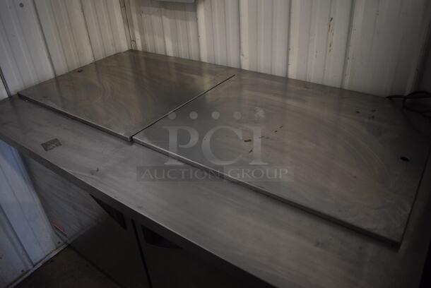 Turbo Air Model TST-60SD-24 Stainless Steel Commercial Prep Table on Commercial Casters. 115 Volts, 1 Phase. 60.5x34x37. Tested and Powers On But Does Not Get Cold - Image 2 of 7
