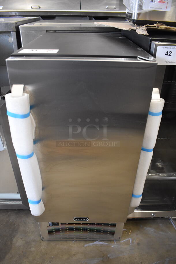 BRAND NEW! Whynter UIM-502SS Stainless Steel Self Contained Ice Machine. 115 Volts, 1 Phase. 15x24x33 - Image 1 of 8