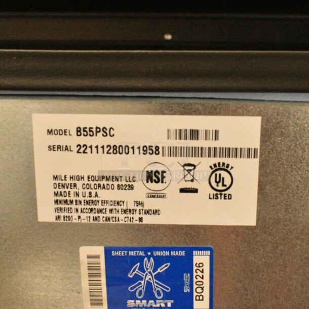 BRAND NEW SCRATCH AND DENT! 2022 Ice-O-Matic B55PSC Metal Commercial Ice Storage Bin - 510 lb. - Image 9 of 9