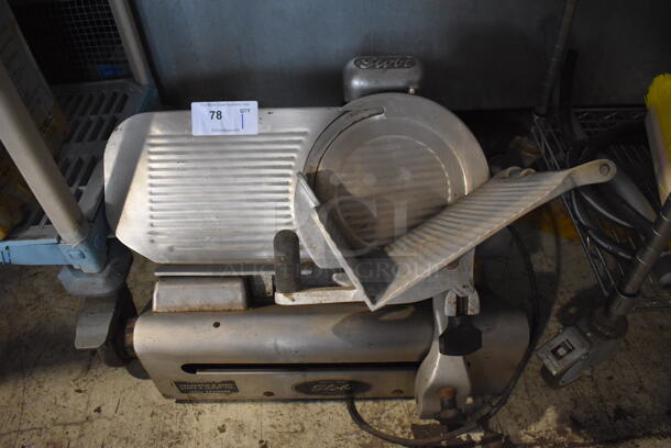 Globe Stainless Steel Commercial Countertop Automatic Meat Slicer. 28x20x18. Tested and Working!