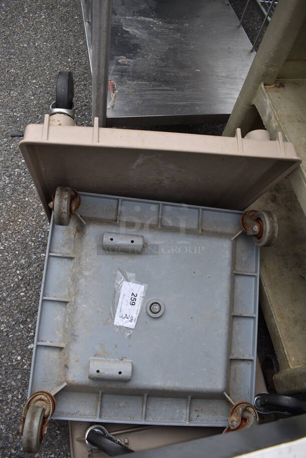 3 Poly Dish Caddy Dollies. 21.5x21.5x9. 3 Times Your Bid! - Image 4 of 5