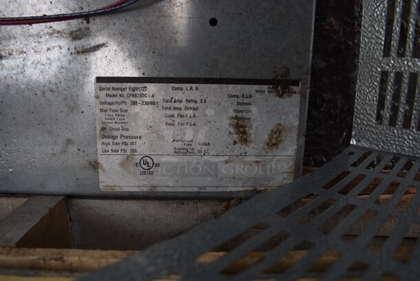 Norlake 6'x8'x7.5' SELF CONTAINED Walk In Cooler Box w/ Floor, Copeland Model RST64C1E-CAV-108 Compressor and Norlake Model CPB075DC-A Condenser. Picture of the Unit Before Removal Is Included In the Listing. 208-230 Volts, 1 Phase. - Image 3 of 9