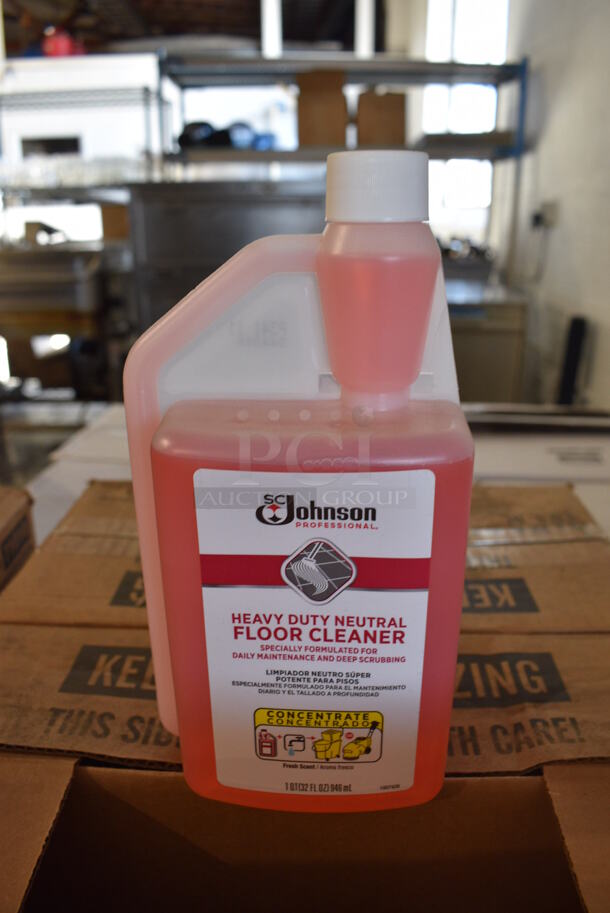 2 Boxes of BRAND NEW 6 SC Johnson Heavy Duty Neutral Floor Cleaner Bottles. Total of 11. 2 Times Your Bid!