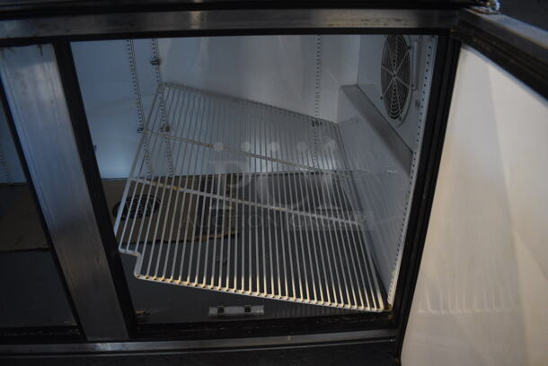 2011 True TUC-67F Stainless Steel Commercial 2 Door Undercounter Freezer on Commercial Casters. 115 Volts, 1 Phase. 67x33x35.5. Tested and Working! - Image 3 of 6