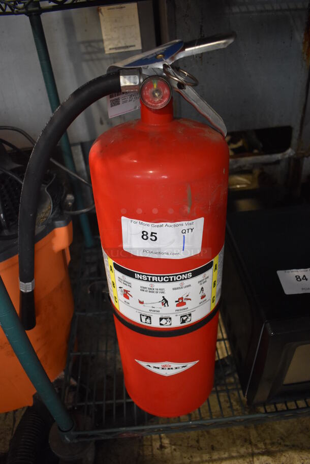 Amerex Fire Extinguisher. 8x8x24